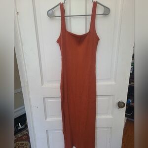 Wild Fable Midi Dress in Rust
